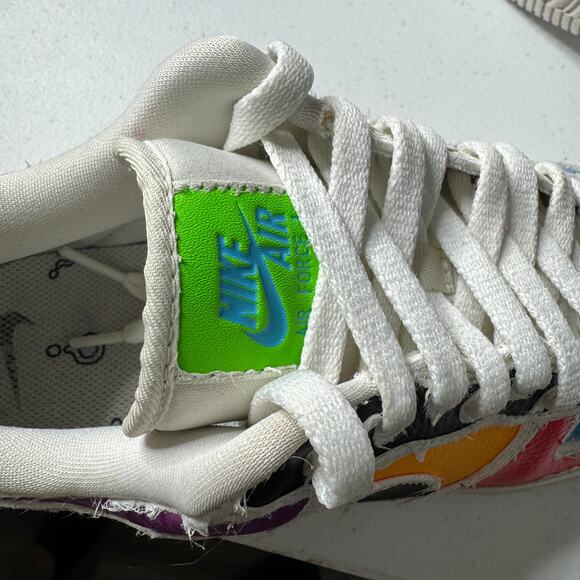 Nike Air Force 1 Low LX Reveal '07 Tearaway Multicolor Tennis Shoes Womens 11.5 - Picture 7 of 8